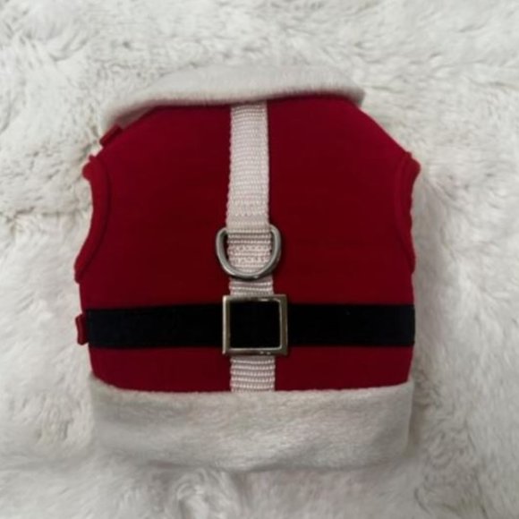 Dog Santa/Christmas Harness in Red, White & Black by Martha Stewart-Size X-Small - Picture 1 of 2